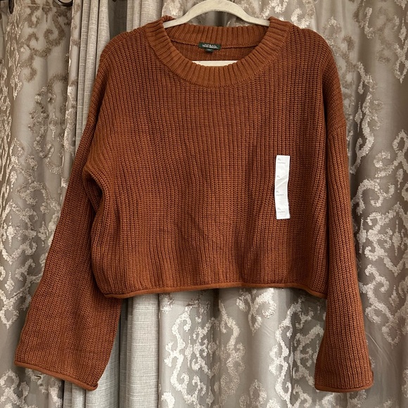 Wild Fable Copper Boxy Crewneck Pullover Sweater Size XL - Picture 2 of 7